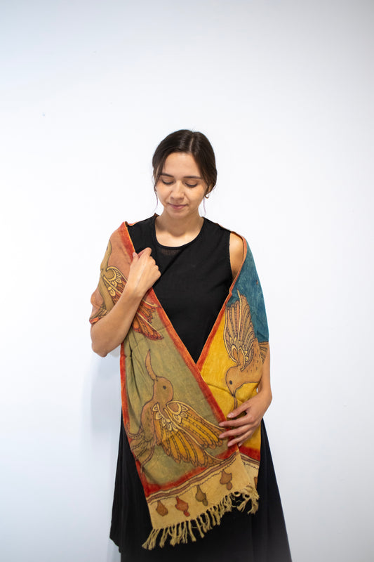 Hand Woven eri silk stole